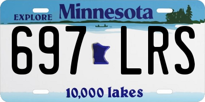 MN license plate 697LRS