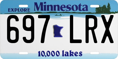 MN license plate 697LRX