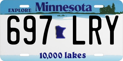 MN license plate 697LRY