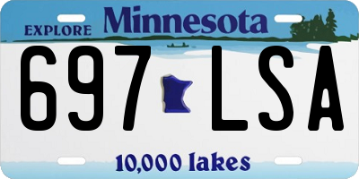 MN license plate 697LSA