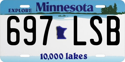 MN license plate 697LSB