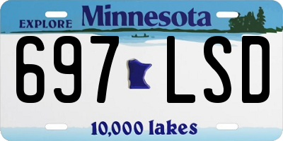 MN license plate 697LSD