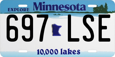 MN license plate 697LSE