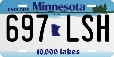 MN license plate 697LSH