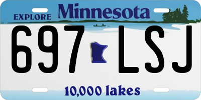 MN license plate 697LSJ