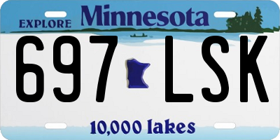 MN license plate 697LSK