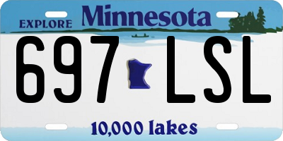MN license plate 697LSL