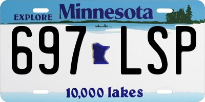 MN license plate 697LSP