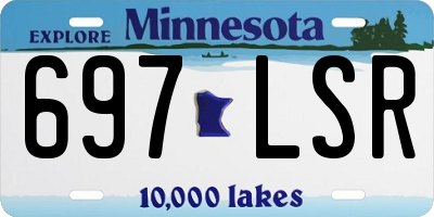 MN license plate 697LSR