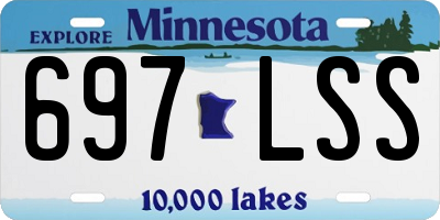MN license plate 697LSS