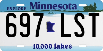 MN license plate 697LST
