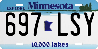 MN license plate 697LSY