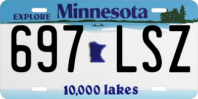 MN license plate 697LSZ