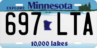 MN license plate 697LTA