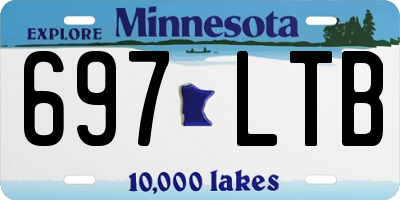 MN license plate 697LTB