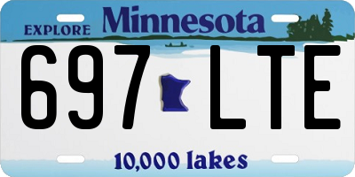 MN license plate 697LTE