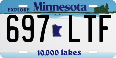 MN license plate 697LTF