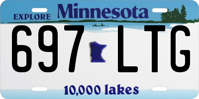 MN license plate 697LTG