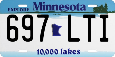 MN license plate 697LTI