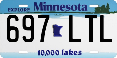 MN license plate 697LTL