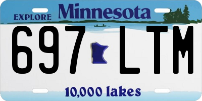 MN license plate 697LTM