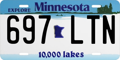MN license plate 697LTN