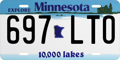MN license plate 697LTO