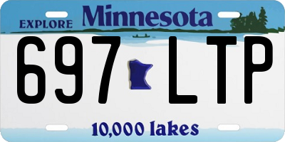 MN license plate 697LTP