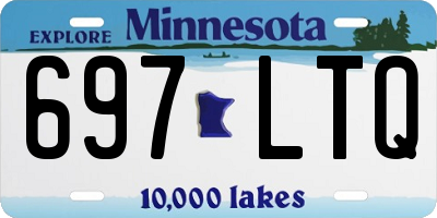 MN license plate 697LTQ