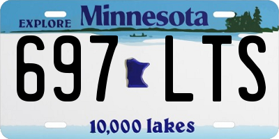 MN license plate 697LTS