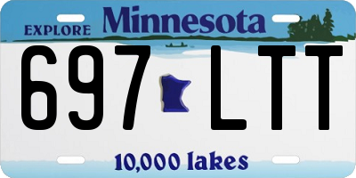 MN license plate 697LTT