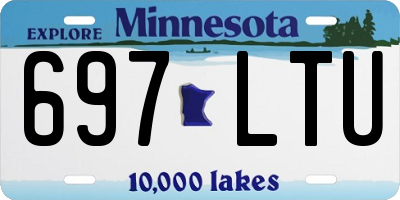 MN license plate 697LTU