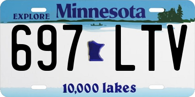 MN license plate 697LTV