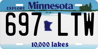 MN license plate 697LTW