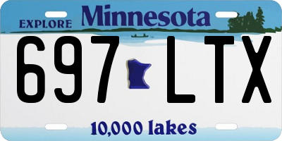 MN license plate 697LTX