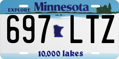 MN license plate 697LTZ