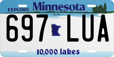 MN license plate 697LUA
