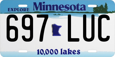 MN license plate 697LUC