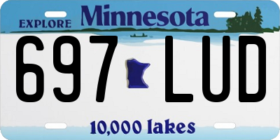 MN license plate 697LUD