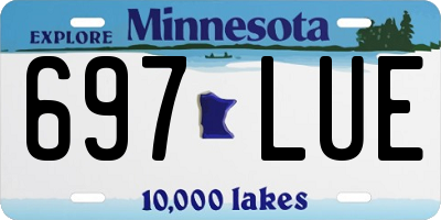 MN license plate 697LUE
