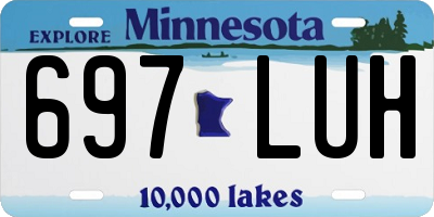MN license plate 697LUH