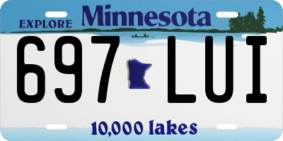 MN license plate 697LUI