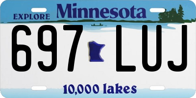 MN license plate 697LUJ