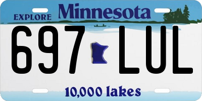 MN license plate 697LUL