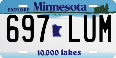 MN license plate 697LUM