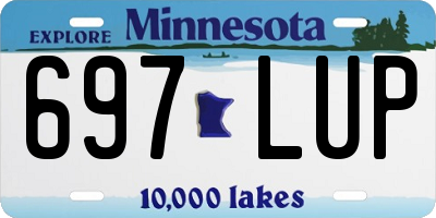 MN license plate 697LUP
