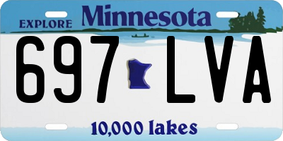 MN license plate 697LVA
