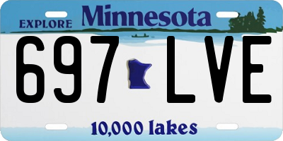 MN license plate 697LVE