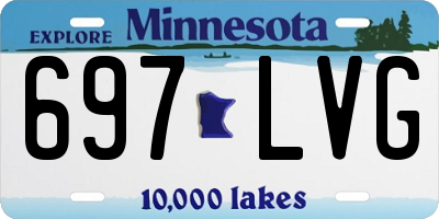 MN license plate 697LVG