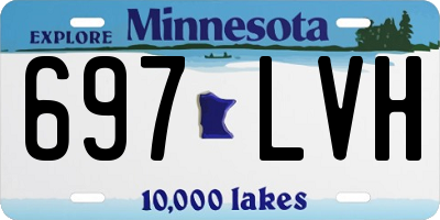 MN license plate 697LVH